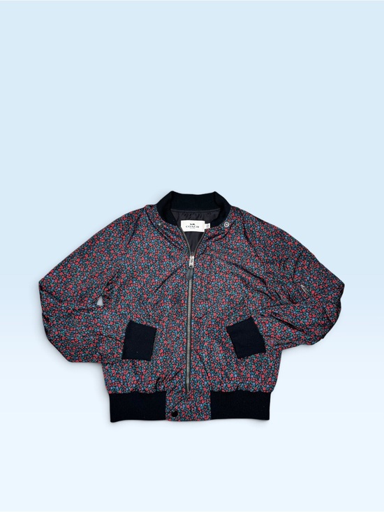 Coach Jackets & Blazers - Coach Ditsy Floral Bomber Jacket w/ Hood F59774